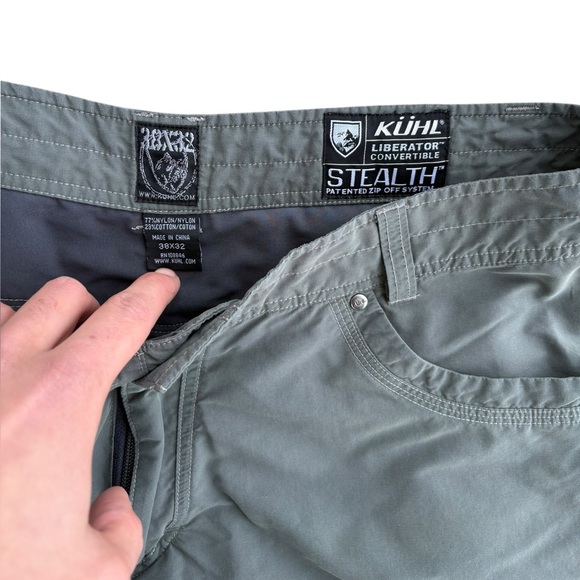 Kuhl Green Liberator Convertible Stealth Men’s Climbing Pants 38x32 - Picture 4 of 8